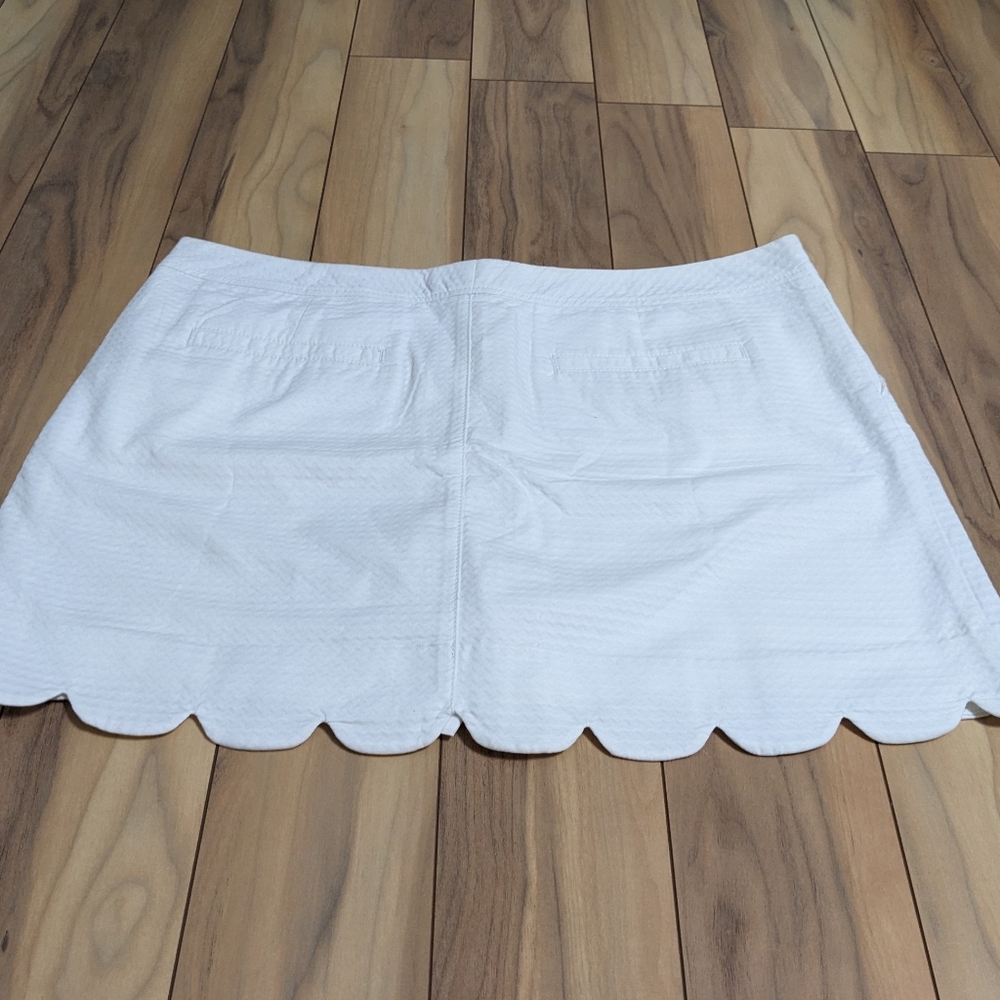EUC! Lilly Pulitzer Colette Skort Resort White Size 16 - Picture 11 of 13